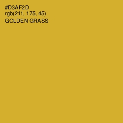 #D3AF2D - Golden Grass Color Image