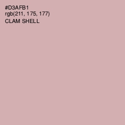 #D3AFB1 - Clam Shell Color Image