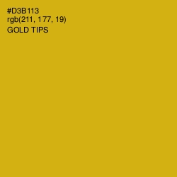 #D3B113 - Gold Tips Color Image