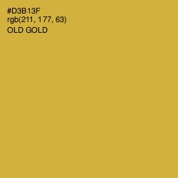#D3B13F - Old Gold Color Image