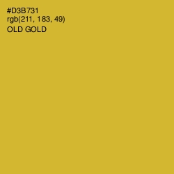 #D3B731 - Old Gold Color Image