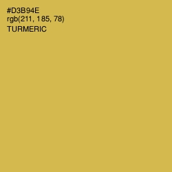 #D3B94E - Turmeric Color Image