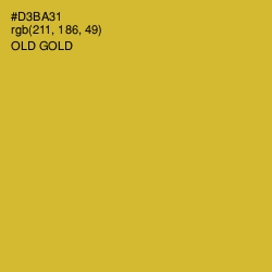 #D3BA31 - Old Gold Color Image