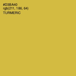 #D3BA40 - Turmeric Color Image