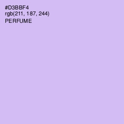 #D3BBF4 - Perfume Color Image