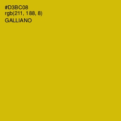 #D3BC08 - Galliano Color Image