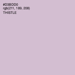 #D3BDD0 - Thistle Color Image