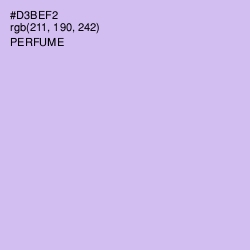 #D3BEF2 - Perfume Color Image