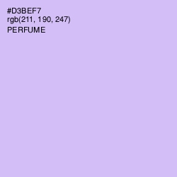 #D3BEF7 - Perfume Color Image