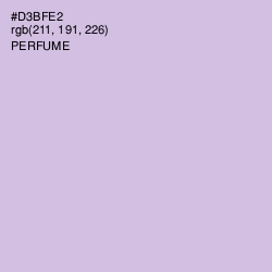 #D3BFE2 - Perfume Color Image