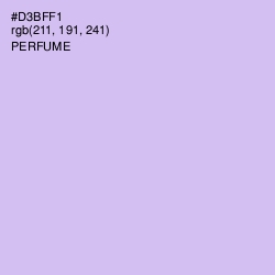 #D3BFF1 - Perfume Color Image