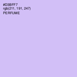 #D3BFF7 - Perfume Color Image