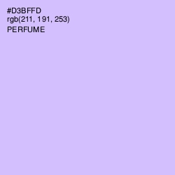 #D3BFFD - Perfume Color Image