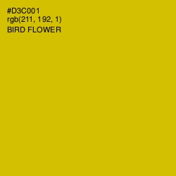 #D3C001 - Bird Flower Color Image