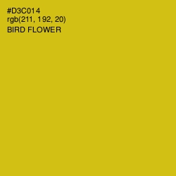 #D3C014 - Bird Flower Color Image