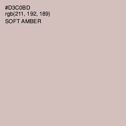 #D3C0BD - Soft Amber Color Image