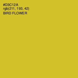 #D3C12A - Bird Flower Color Image