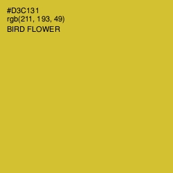 #D3C131 - Bird Flower Color Image