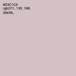 #D3C1C6 - Swirl Color Image