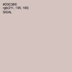 #D3C3BE - Sisal Color Image