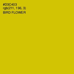 #D3C403 - Bird Flower Color Image