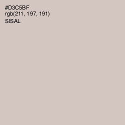 #D3C5BF - Sisal Color Image