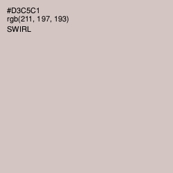 #D3C5C1 - Swirl Color Image