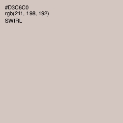 #D3C6C0 - Swirl Color Image