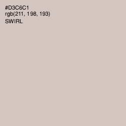 #D3C6C1 - Swirl Color Image