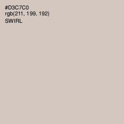 #D3C7C0 - Swirl Color Image