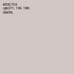 #D3C7C6 - Swirl Color Image