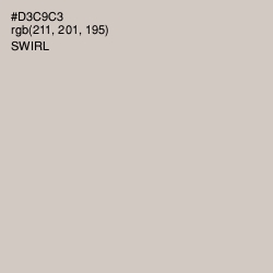 #D3C9C3 - Swirl Color Image