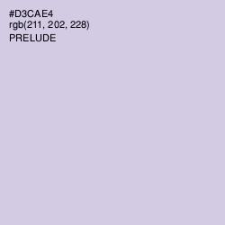 #D3CAE4 - Prelude Color Image