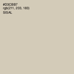 #D3CBB7 - Sisal Color Image