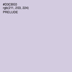 #D3CBE0 - Prelude Color Image