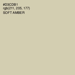 #D3CDB1 - Soft Amber Color Image