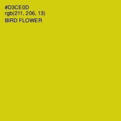 #D3CE0D - Bird Flower Color Image