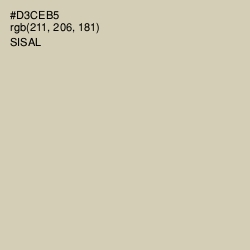 #D3CEB5 - Sisal Color Image