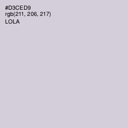 #D3CED9 - Lola Color Image