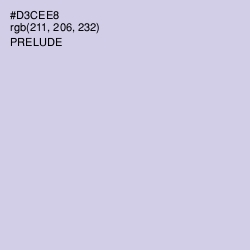 #D3CEE8 - Prelude Color Image