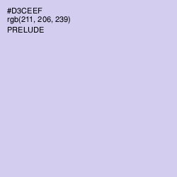 #D3CEEF - Prelude Color Image