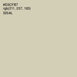 #D3CFB7 - Sisal Color Image