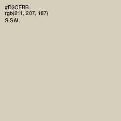 #D3CFBB - Sisal Color Image