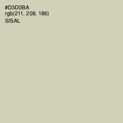 #D3D0BA - Sisal Color Image