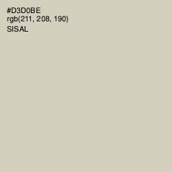 #D3D0BE - Sisal Color Image