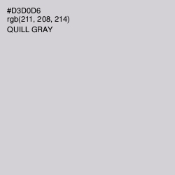 #D3D0D6 - Quill Gray Color Image