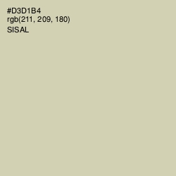 #D3D1B4 - Sisal Color Image