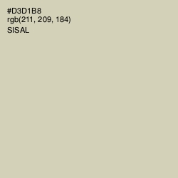 #D3D1B8 - Sisal Color Image
