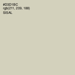 #D3D1BC - Sisal Color Image