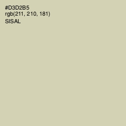#D3D2B5 - Sisal Color Image